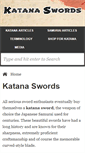 Mobile Screenshot of katanaswords.info